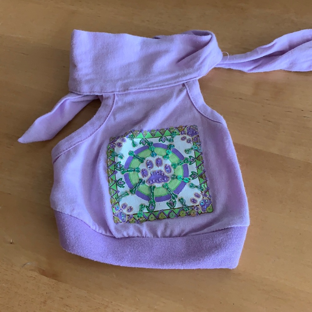 Companion Road Doggie Purple Sequined Tank Top